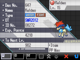 Pokmon Black & White - Keldeo Event