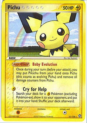 pichu evolve