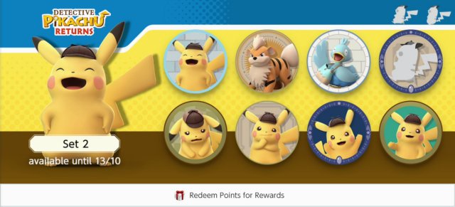 Detective Pikachu Returns - Nintendo Switch Online Icons