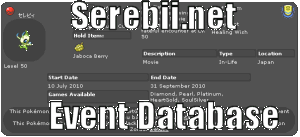 Serebii.net Event Database