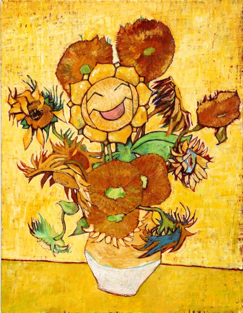 Sunflora inspired by Sunflowers - Pokmon x Vincent Van Gogh Museum