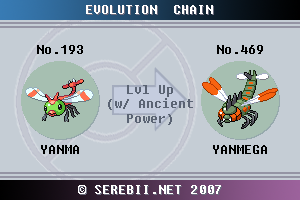 Yanma Evolution Chart