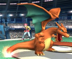 Charizard is sent out