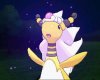 Mega Ampharos charges a move