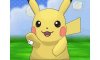 Shaking hands with Pikachu in Pokmon Amie