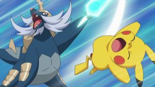 Ash VS Kotetsu! The Hydreigon Secret Weapon!!