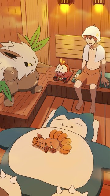 Relax in the sauna with #pokemonsleep!