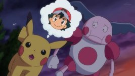 ◓ Anime Pokémon Journeys (Pokémon Jornadas) • Episódio 30: O Relutante  Pikachu, e o exaltado Mr. Mime