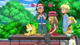 ash likes serena's muffin