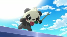 pancham sticks out tongue