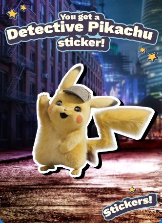 Detective Pikachu Sticker Event Picture