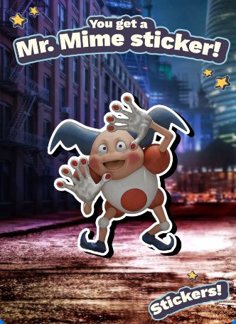 Mr. Mime Sticker Event Picture