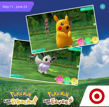 Shiny Pikachu & Shiny Eevee Event Picture