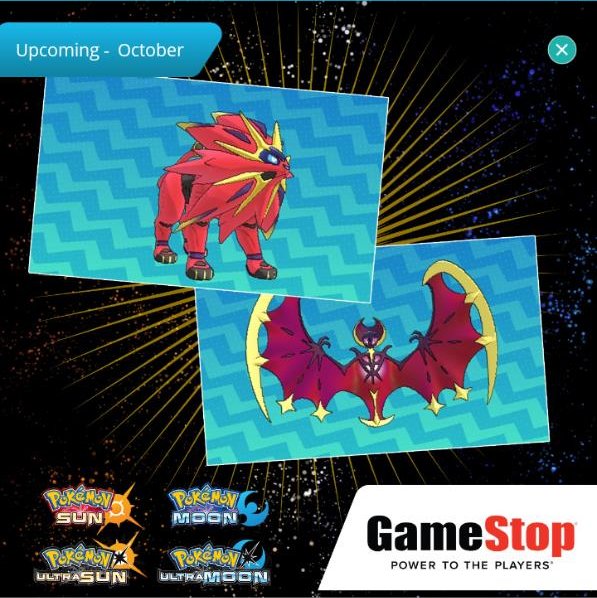 Pokémon Direct on X: Get Shiny Lunala or Shiny Solgaleo at GameStop via  Pokémon Pass  #pokemon #pokemongo   / X