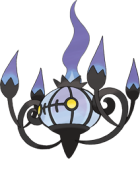 #607 - #609 Litwick, Lampent e Chandelure 609