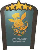 Super Chef Eevee Chalkboard 5 Star