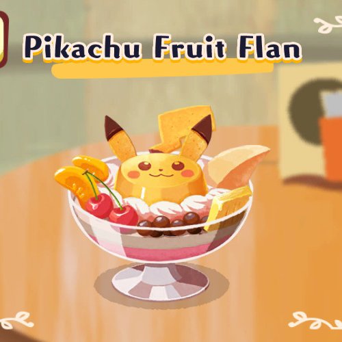 Pikachu Fruit Flan