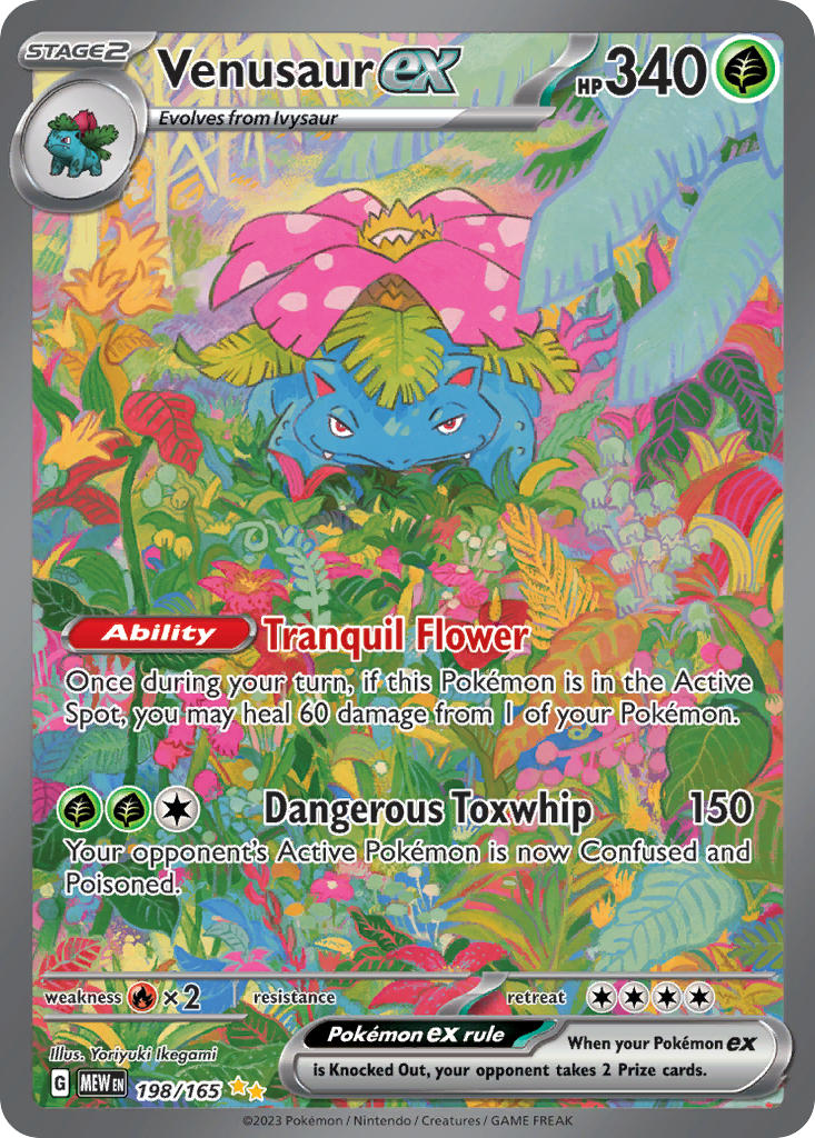 Serebii Pok mon Card Database 151 198 Venusaur Ex