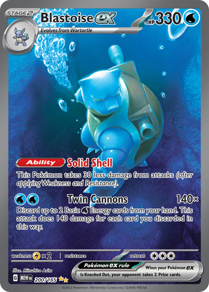Set Of Ex Pokemon 151 Cards – Italian Charizard, Venusaur, Blastoise, Mew