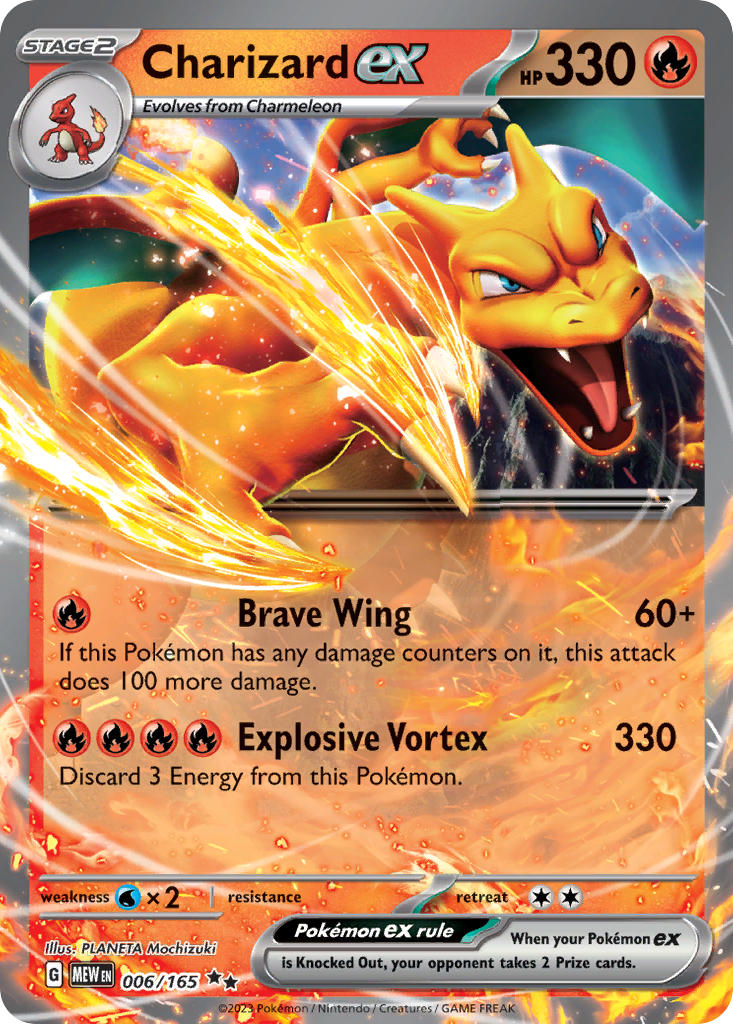 Serebii Pok mon Card Database 151 6 Charizard Ex