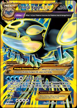 036 Carta Pokemon Kyogre EX Ingles