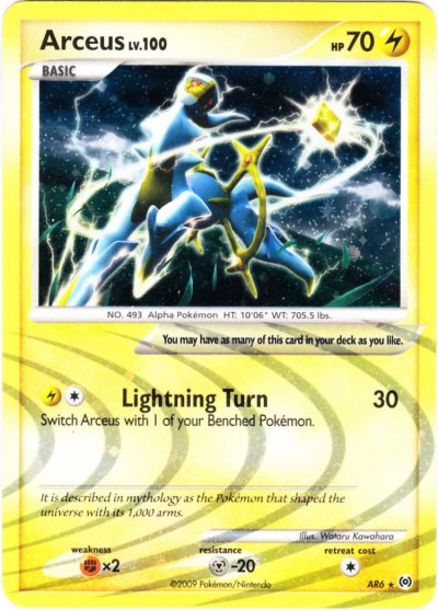 Arceus LV. X - Platinum - Arceus #96 Pokemon Card