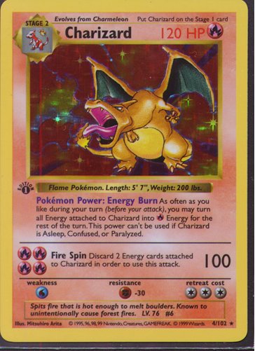 Serebii.net Pokémon Card Database - Base - #4 Charizard