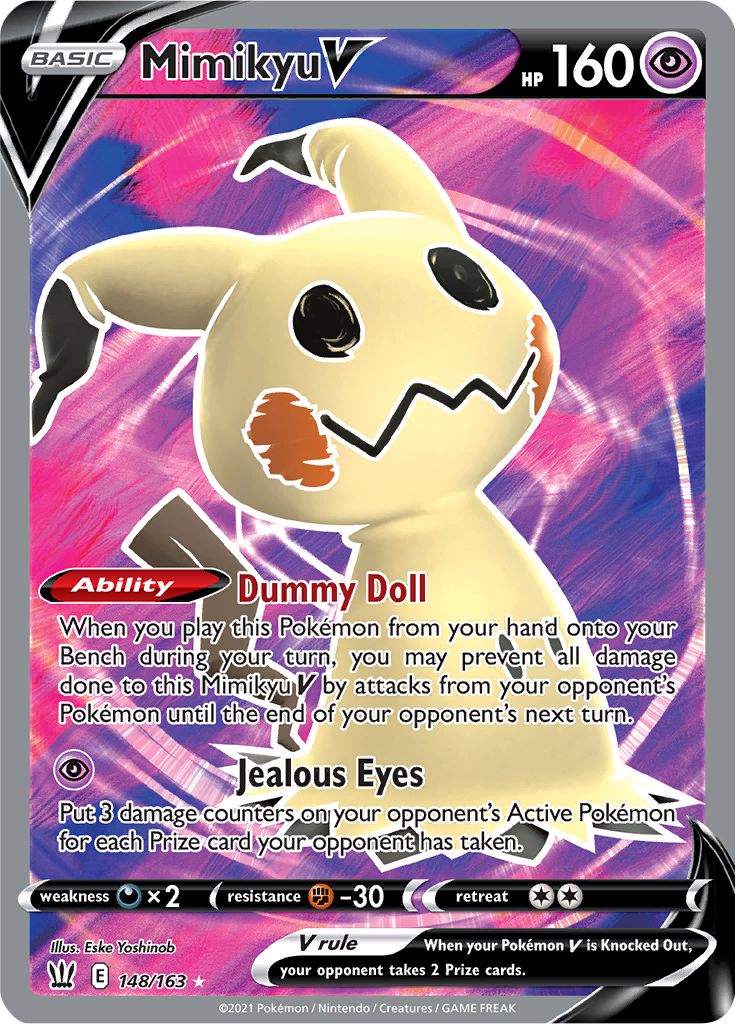 Pokemon card Mimikyu shiny