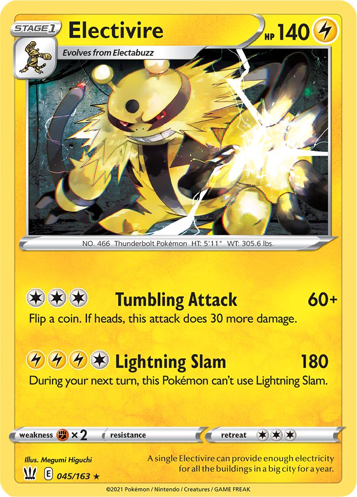 The Pokemon Strategy Dex — Mega Electivire Changes: hp:75->75