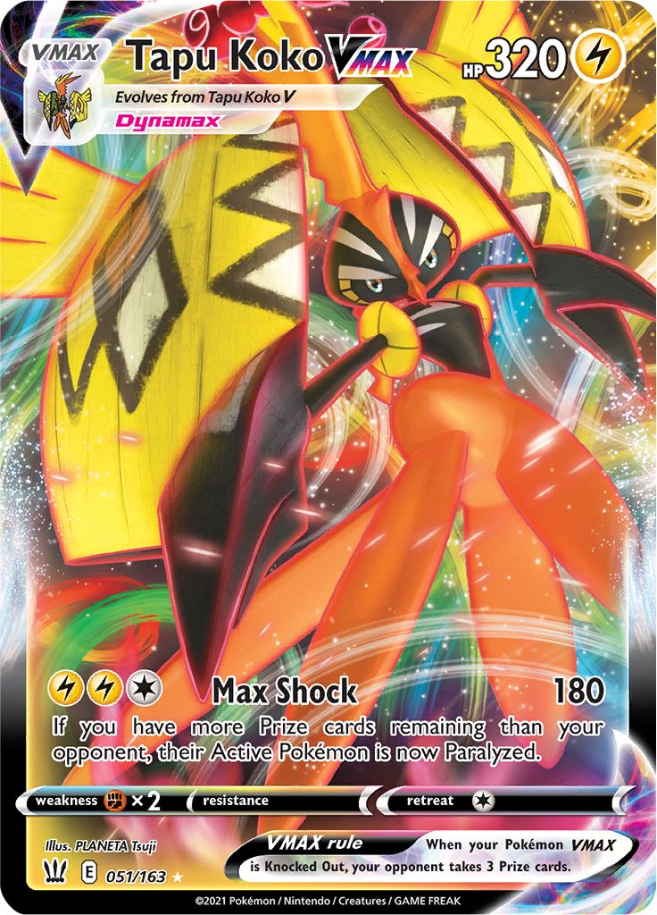 Serebii.net Pokémon Card Database  Battle Styles  #51 Tapu Koko VMAX