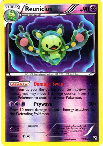 Serebii.net Pokémon Card Database - Black White - #57 Reuniclus
