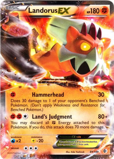 Pokémon Card Database - Boundaries Crossed - #89 Landorus EX