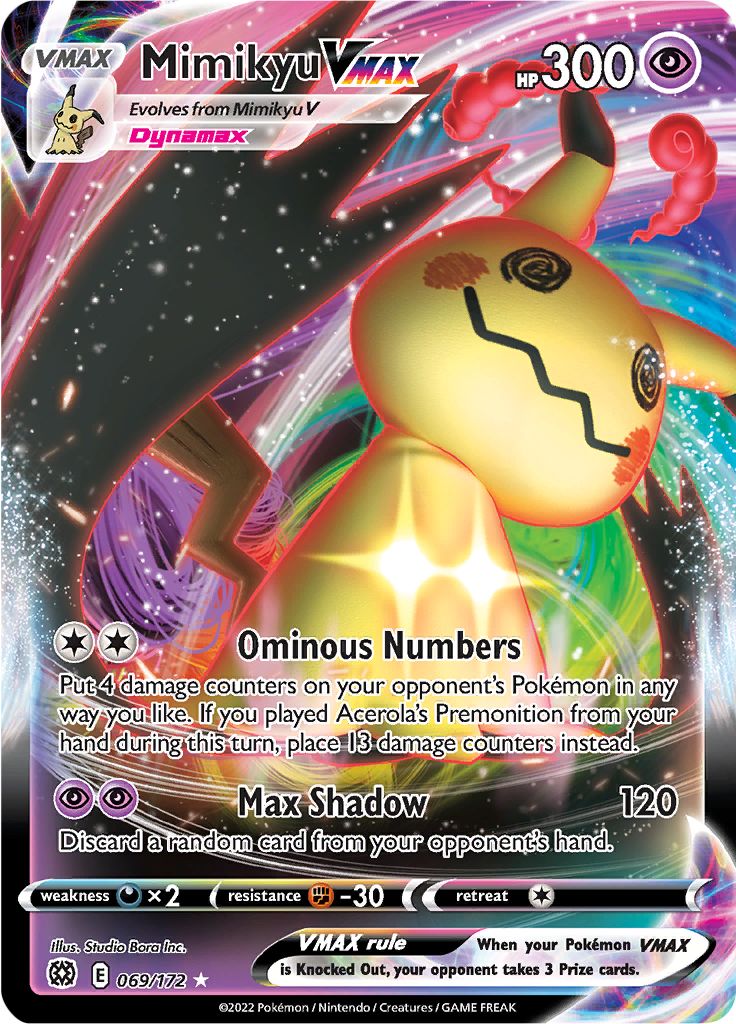 Pokémon Card Database - Brilliant Stars - #69 Mimikyu VMAX