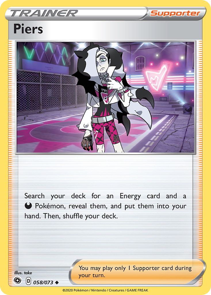 Pokémon Card Database - Champion's Path - #58 Piers