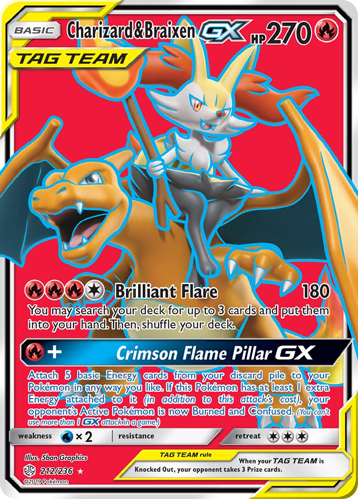 Official Pokemon Coin from TAG TEAM Generations P Charizard & Braixen-GX Coin 