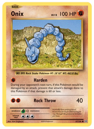 Pokémon Card Database - Evolutions - #61 Onix