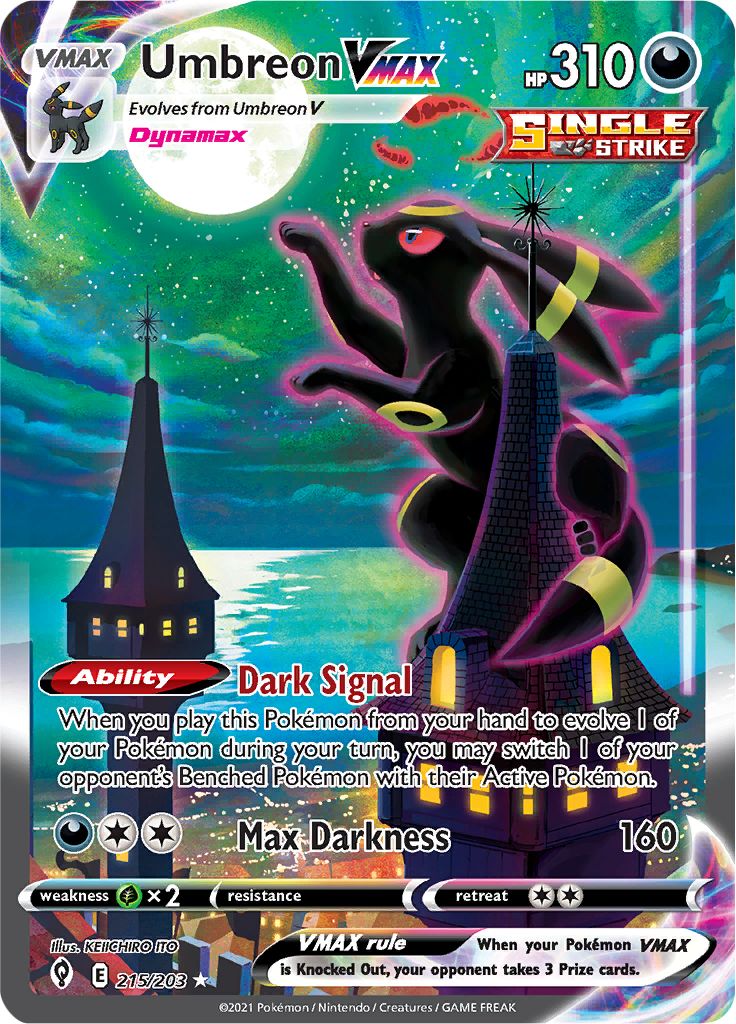 Serebii Pok mon Card Database Evolving Skies 215 Umbreon VMAX