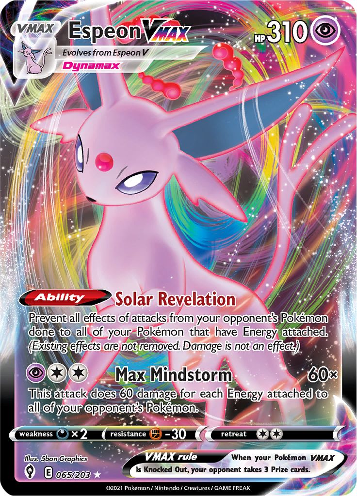 Pokémon Card Database - Evolving Skies - #41 Glaceon VMAX
