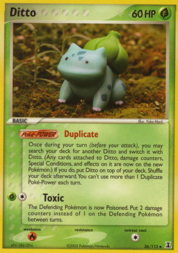  Pokemon - Ditto (35) - EX Delta Species : Toys & Games