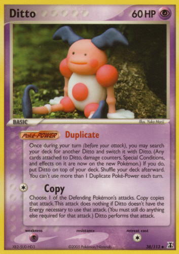  Pokemon - Ditto (35) - EX Delta Species : Toys & Games