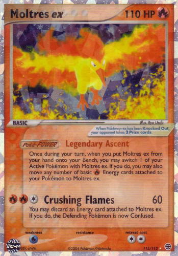 Pokémon Card Database - EX FireRed and Leaf Green - #115 Moltres  ex