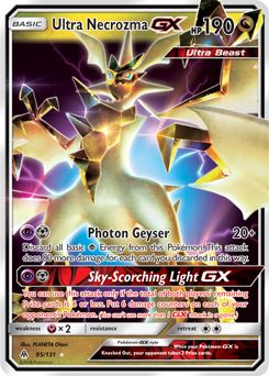 Japanese Pokemon Card SunMoon GX Battle Boost Necrozma GX 050/114 RR SM4 