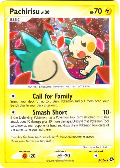 Pachirisu - Diamond & Pearl #35 Pokemon Card