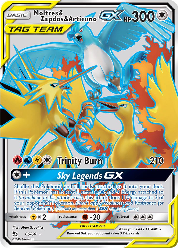 Serebii Net Tcg Hidden Fates 66 Moltres Zapdos Articuno Tag Gx