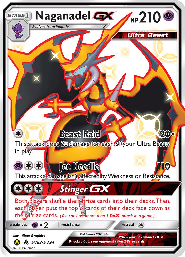 Pokémon Card Database - Hidden Fates - #63 Naganadel