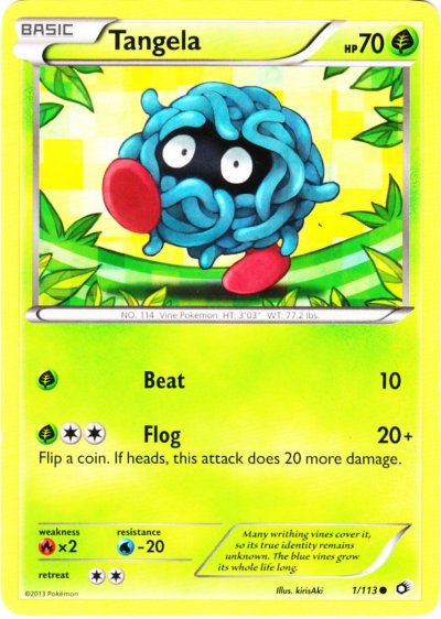 Serebii.net Pokémon Card Database - Legendary Treasures - #1 Tangela