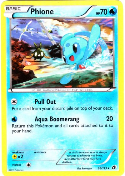 Pokémon Card Database - Legendary Treasures - #36 Phione