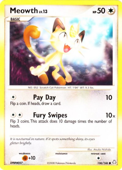 Meowth (106/146) [Diamond & Pearl: Legends Awakened]