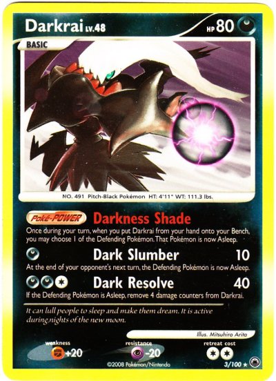 Pokémon Card Database - Majestic Dawn - #3 Darkrai