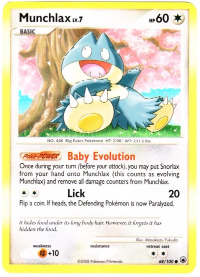 Pokémon Card Database - Majestic Dawn - #68 Munchlax